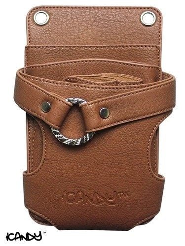iCandy 6pc Scissor Pouch Brown