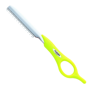 Feather Styling Razor Green Fluro Short Handle