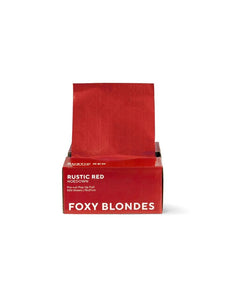 Foxy Blondes Rustic Red Pop Up Foils 15cm x 27cm