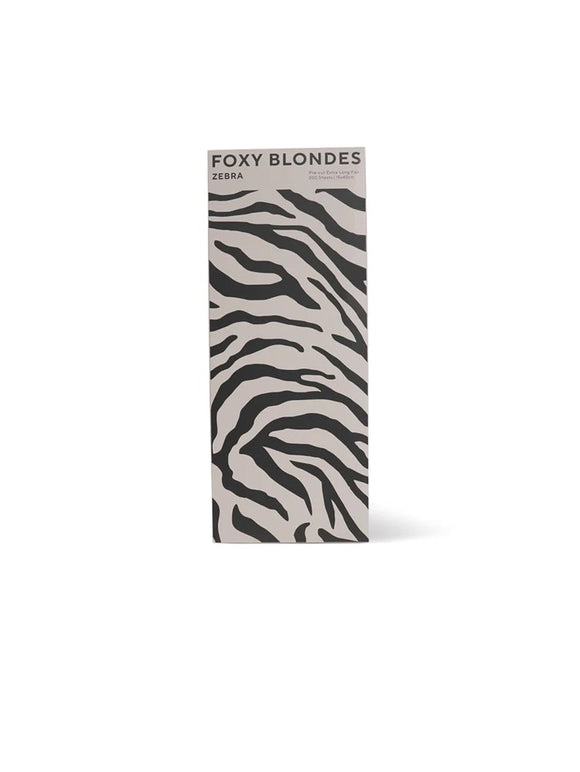 Foxy Blondes Zebra Extra Long Foil 40cm x 15cm