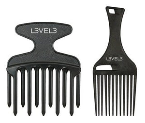 L3VEL3 Hair Pick Comb Set - 2 Pc