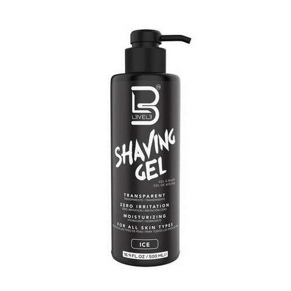 L3VEL3 Transparent Shaving Gel - Ice - 500ml