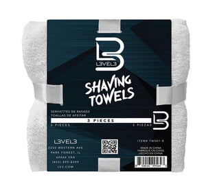 L3VEL3 White Facial Towels - 3 Pc