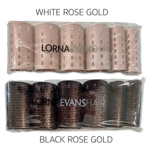 Lorna Evans Velcro Rollers Black Rose Gold