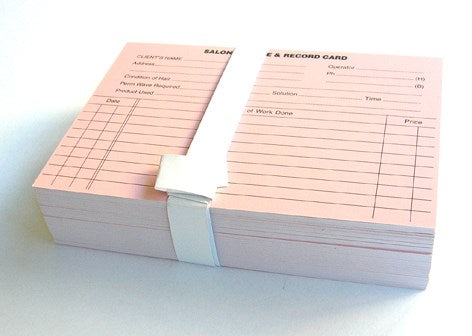 Beauty Record Cards PKT 100 Pink