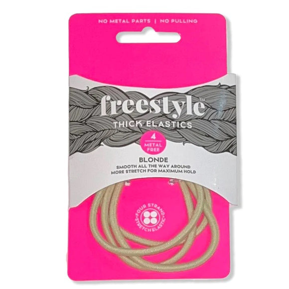 Freestyle Thick Elastics Blonde x4