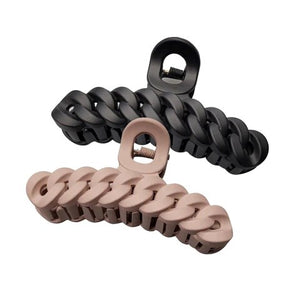 PP Chain Matte Claw Clip- Black