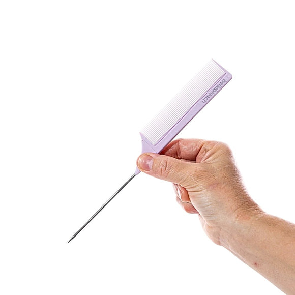 Hello Bleach Tail Comb with Stainless Steel Tip - Lilac
