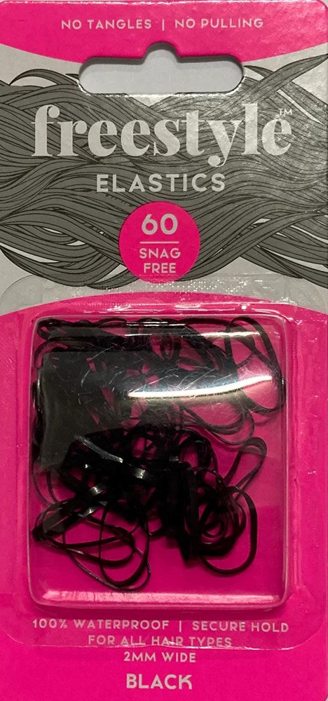 Freestyle Elastics 60 Snag Free Black 2mm
