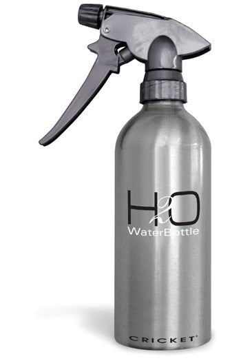Cricket Aluminium- Silver H20 Spray Bottle