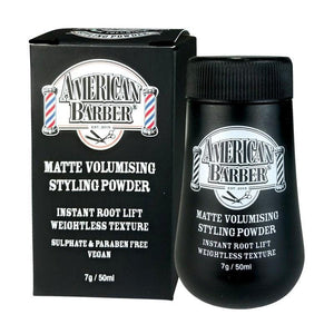 American Barber Matte Volumising Styling Powder 7g - KK Hair