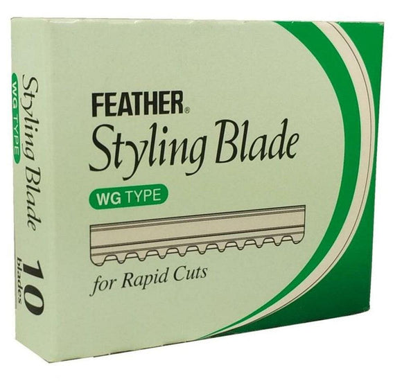 Feather Styling Razor Blades Wide Gap 10pk - KK Hair