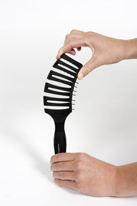 Glide Flexibrush Medium-Coarse Black - KK Hair