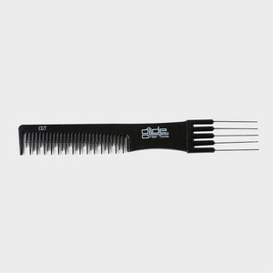 Glide Teasing Comb Black 5 Prong - KK Hair