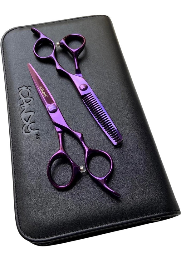 iCandy ELECTRO Ultra Violet VG10 Scissor & Thinner Bundle (5.5 inch) Limited Edition!