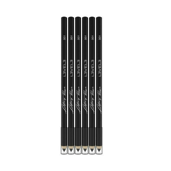 L3VEL3 Liner Pencils - 6 Pc - BLACK