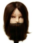 Mannequin Mens Brown Hair & Beard - KK Hair
