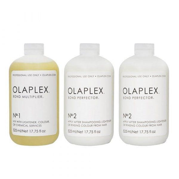 Olaplex Professional Salon Kit Includes : 1 x No. 1 525ml 2 x No. 2 525ml - KK Hair