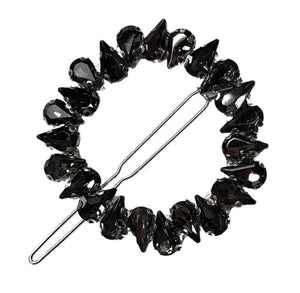 PP Sky Wheel Crystal Hair Clip - Gunmetal - KK Hair