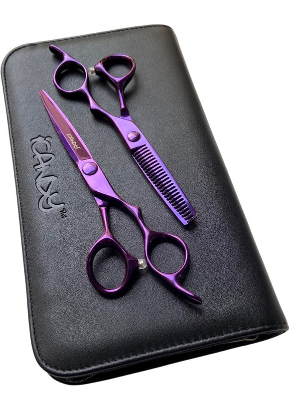 iCandy ELECTRO Ultra Violet VG!) Scissor & Thinner Bundle (6.0/5.5 Inch) Limited Edition