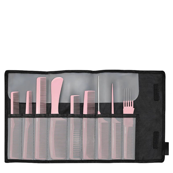 Jaguar Ionic Comb Set Rose 9Pc