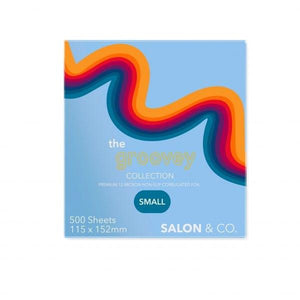 Salon & Co. Groovey 12 Micron Pre-Cut Rippled Foil - Small - KK Hair