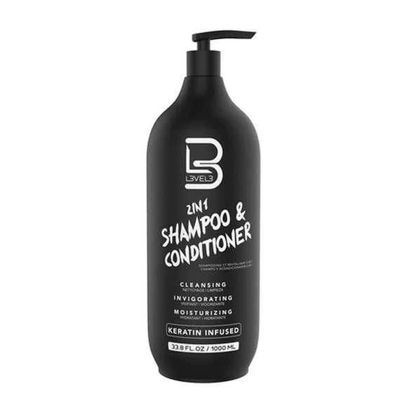 L3VEL 3 2 IN 1 Shampoo & Conditioner 1 Litre