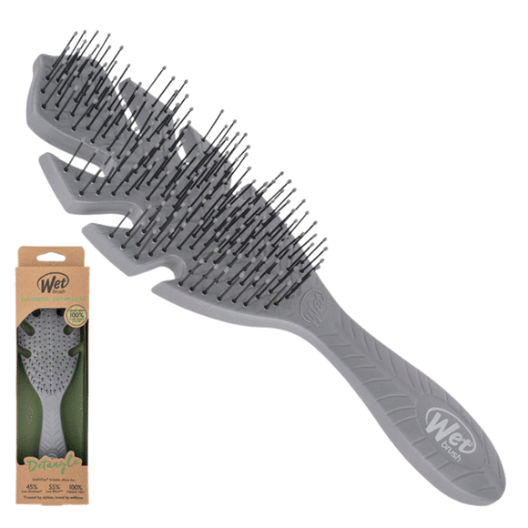 Wet Brush Go Green Grey Leaf - KK Hair